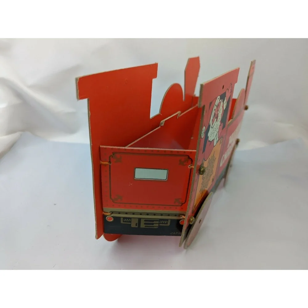 Merry‎ Christmas Train Cardboard Table Decoration 7 Inch Tall